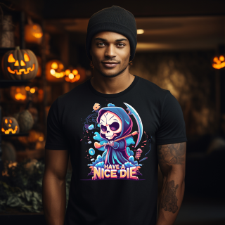 Have A NICE DIE Premium Unisex T-Shirt Halloween