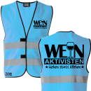 WEIN aktivisten - Heben statt Kleben, Sicherheitsweste JGA Karneval Männertag Frauentag