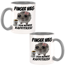 Finger weg von meiner Kaffitassi Hamster Meme Kaffeebecher mit Wunschname