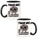 Finger weg von meiner Kaffitassi Hamster Meme Kaffeebecher mit Wunschname