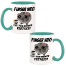 Finger weg von meiner Teetassi Hamster Meme Teebecher mit Wunschname