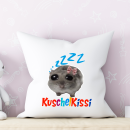 Kuschel Kissi Hamster Meme Kissen Blau + Rosa Softtouch...