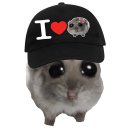 Hamster Meme Cap I Love Hamsti Junior + Senior Baseballcap