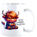 Ich Hasse Menschen Cute Animal Highlandcow...