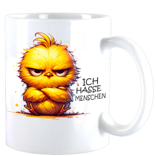 Ich Hasse Menschen Cute Animal Küken "Frido" Teebecher - Kaffeebecher