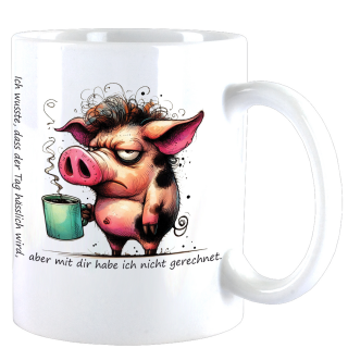 Ich wusste es...  cute Animal Schnweinchen Oink Design Büro Kaffee Teetasse