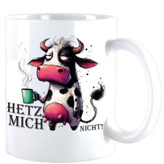 Hetz mich nicht!  cute Animal Kuh Elfriede Design Büro Kaffee Teetasse