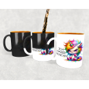 Cute Animal Einhorn Emmy - Ich hasse Menschen - MAGIC WOW Kaffeetasse Teetasse