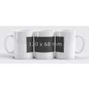 Fototasse Logotasse weiß Basic inkl. Aufdruck