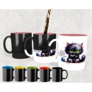 Cute Animal Katze Mia- Ich hasse Menschen - MAGIC WOW Kaffeetasse Teetasse