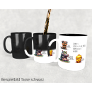 Cute Animal - Ich hasse Menschen - MAGIC WOW Kaffeetasse Teetasse 11 Motive 6 Farben #2