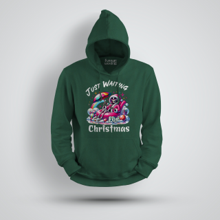 Just waiting for Christmas X-MAS Design Unisex Deluxe Heavy Hoodie