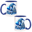 Weihnachtswichtel Blau ILW-X-MAS Design  Kaffeetasse / Teetasse - 9 Motive