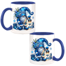 Weihnachtswichtel Blau ILW-X-MAS Design  Kaffeetasse / Teetasse - 9 Motive