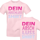 Premium Abschluss T-Shirt oder Abi Shirt individuell mit eigenem Motiv