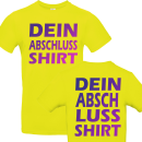 Premium Abschluss T-Shirt oder Abi Shirt individuell mit eigenem Motiv