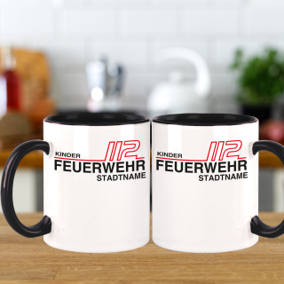 Kinder Feuerwehr schwarz