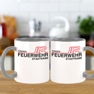 Kinder Feuerwehr grau